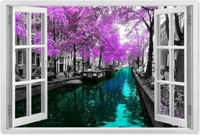 Poszterek 60x40 Folyó Amszterdamban