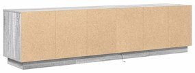 szürke sonoma színű TV-szekrény LED-lámpákkal 193,5x41x50 cm