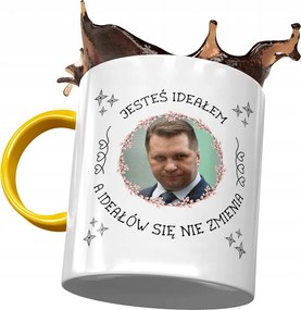 Sárga-fekete Pis Bögre Ajándék Nyomtatott Fotóval