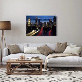 Éjszakai város képe (90x60 cm)