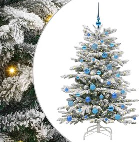 vidaXL Műanyag Hajtogatós Karácsonyfa Fehér 150 cm PE és PVC