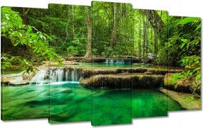 Vászonkép 100x60 Erawan vízesés Thaiföld