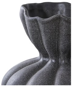Váza, kerámia, fekete ø17,2x19,4 cm