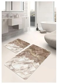 Barna fürdőszobai kilépő szett 2 db-os 60x100 cm – Mila Home