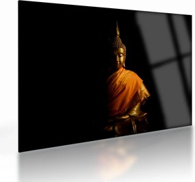 Üveg kép - Arany Buddha szobor (70x50 cm)