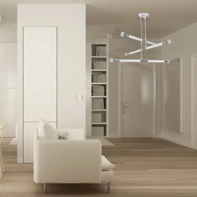 Csillár BASTONE WHITE 6xE14 / 40W / 230V