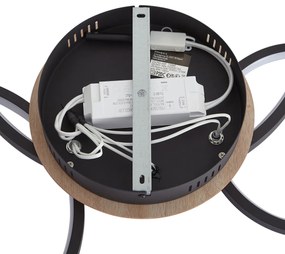 Modern mennyezeti lámpa fa LED-del 3 fokozatban dimmelhető 3-lámpás - Rondas