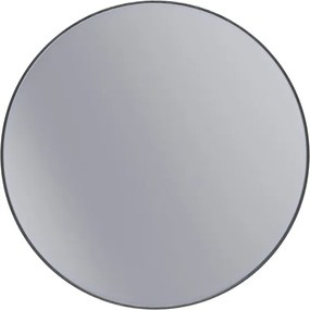 Erga Round, kerek tükör 90cm, fekete kerettel, ERG-V01-ROUND-9090-BK