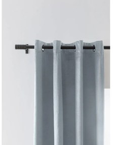 Sötétítő függöny VELVET szürke-kék 140x250 cm (2 db), fém karikák