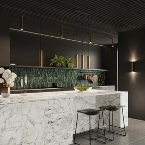 Sollux SL.1203 - spotlámpa LAGOS 1xGU10/10W/230V 30 cm arany