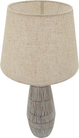 Krémszínű asztali lámpa textil búrával (magasság 69,5 cm) Hanoi – Mauro Ferretti
