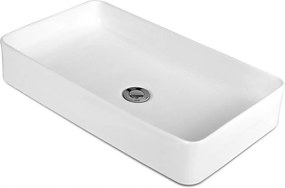 Mosdókagyló Asztali négyszögletes Costway fehér