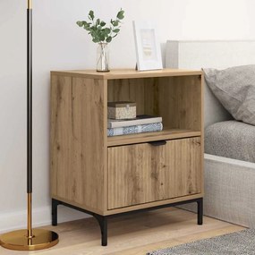 Éjjeliszekrények 2 pcs kézműves tölgy 49 x 36 x 61 cm Faanyag