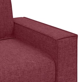 vidaXL 3 személyes kanapé burgundi vörös 180 cm szövet