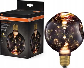 Led izzó E27 gömb 3.5W 300lm 2700K fekete dekoratív Electro Glass M