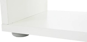 könyvespolc piramis, fehér, laminált DTD, NORAH