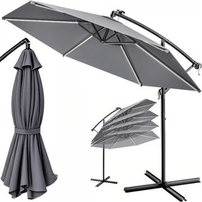 Deuba LED napernyő Mali Ø350 cm - antracit