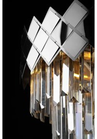 Csillár rúdon CARISMA 9xE14/40W/230V matt króm