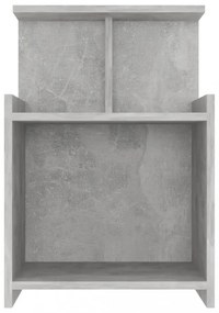 2 db betonszürke szerelt fa éjjeliszekrény 40 x 35 x 60 cm