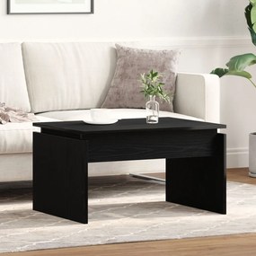 Fekete Tölgy Kávézóasztal 68x38x50 cm Műanyag Fa