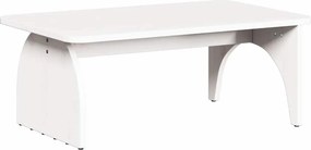 vidaXL Dohányzóasztal Fehér 80 x 50 x 31 cm Tömör fenyőfa