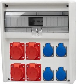 17M Ulisse kapcsolószekrény 3x16A/5P, 32A/5P, 4x230V IP65