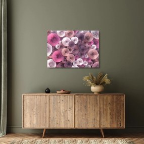 Absztrakt kép Rózsa virága (üvegen) (70x50 cm)