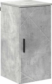 vidaXL Fürdőszoba Székény Beton Szürke 30 x 31,5 x 61 cm Faanyag & Fém