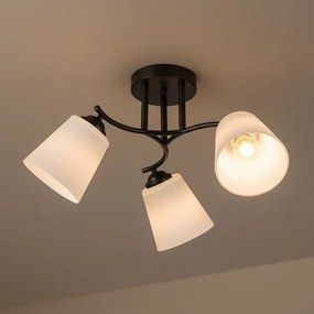 PAFOS felületre szerelhető csillár 3xE27/15W/230V, fekete