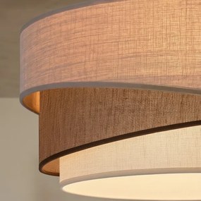 Brilagi - Zsinóros függeszték ARROW 1xE27/60W/230V Ø 45 cm bézs/barna/fehér