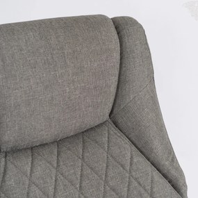 Forgószék masszírozó funkcióval, fűthető funkcióval, szürke színben, szövet kárpittal. GIORGIO