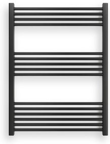 Fekete 750x1000mm törölközőszárítós fürdőszobai radiátor Welland Lux | Készletről | Gyors kiszállítással