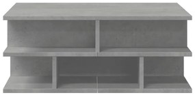 Betonszürke szerelt fa dohányzóasztal 70x70x29 cm