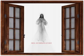 Poszterek 120x80 Jesus Ich vertraue Dich