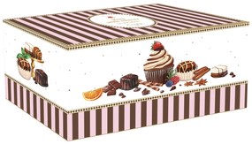 Porcelán kakaós bögre keksztartós alj 375 ml díszdobozban Sweet Moments