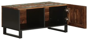 Tömör akácfa dohányzóasztal 80 x 51 x 40 cm