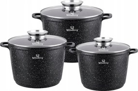 Nagy márvány edénykészlet 6 részes 7,11,15L