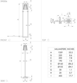 Eglo 390006 - Állólámpa BOGOTA 1xE27/40W/230V fekete