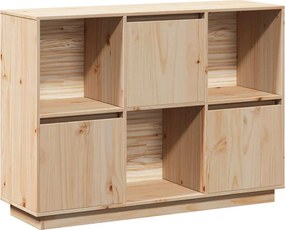 vidaXL tömör fenyőfa tálalószekrény 110,5x35x80 cm