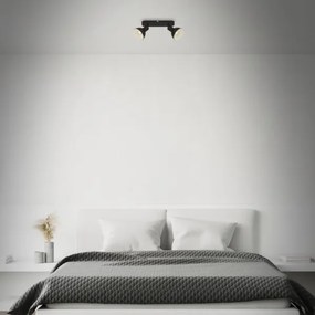 Briloner 2674-025 - Spotlámpa RETRO 2xE14/25W/230V fekete