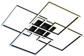 Brilo - LED dimmelhető mennyezeti lámpatest FRAME 50W/230V Wi-Fi Tuya + távirányító 72,4x72,4cm fekete