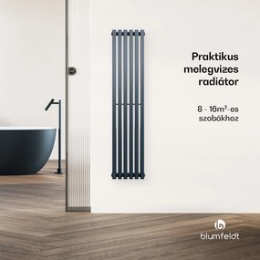 Delgado radiátor | modern dizájn | 25 x 120 cm | 942 W | középső csatlakozás