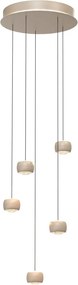 AVIANO LIGHTING 5039-513 QUIBERON Többágú Függesztett Lámpa Homokkő LED IP20