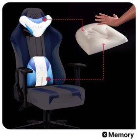 Diablo X-Player 2.0 szövet gamer szék gyerekeknek Kids MÉRET: Frost white /fehér  Diablochairs