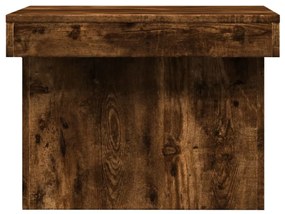 füstös tölgy színű szerelt fa dohányzóasztal 80 x 55 x 40 cm