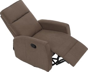 Relax forgószék fotel, szürkésbarna taupe, MEKENZI