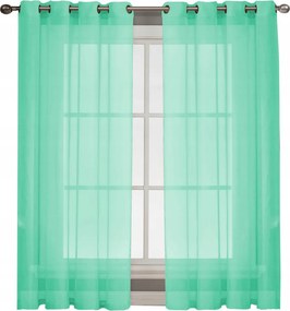Függöny Kész Voile Karika 145x250 mag. menta