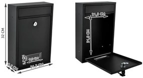 S6237 postaláda - fekete