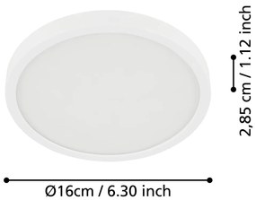 Fehér LED mennyezeti lámpa FUEVA 5 – EGLO