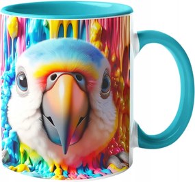 Látványos Bögre Vicces Papagáj Csodálatos Színek "3D hatás" Doboz 330ml.